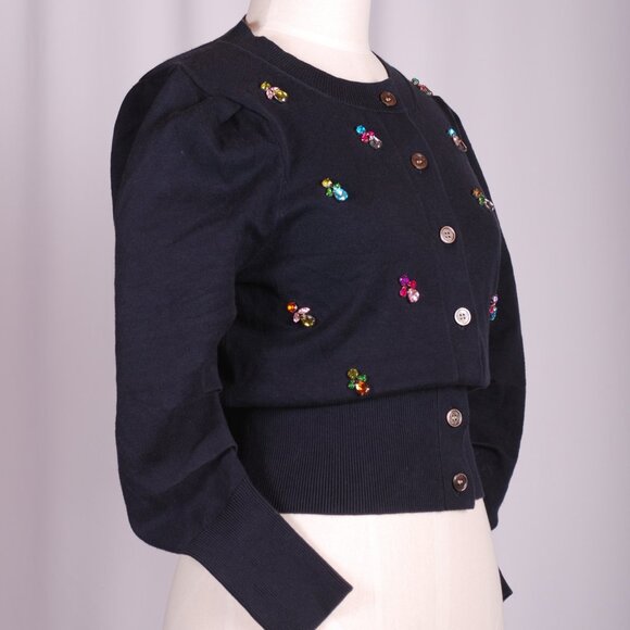EUC Cinq a Sept Embellished Cardigan, Sz - Sm - Picture 6 of 9